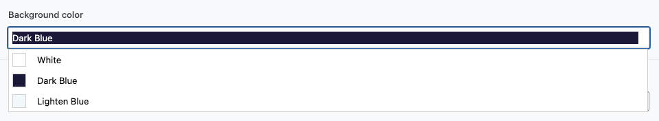 ACF Background Color