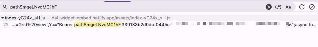 exposed key